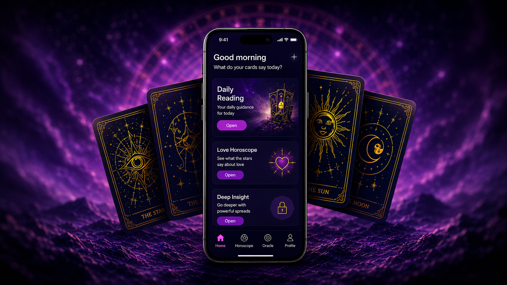 NOW TAROT app: Good morning, Daily Reading, Love Horoscope, Deep Insight
